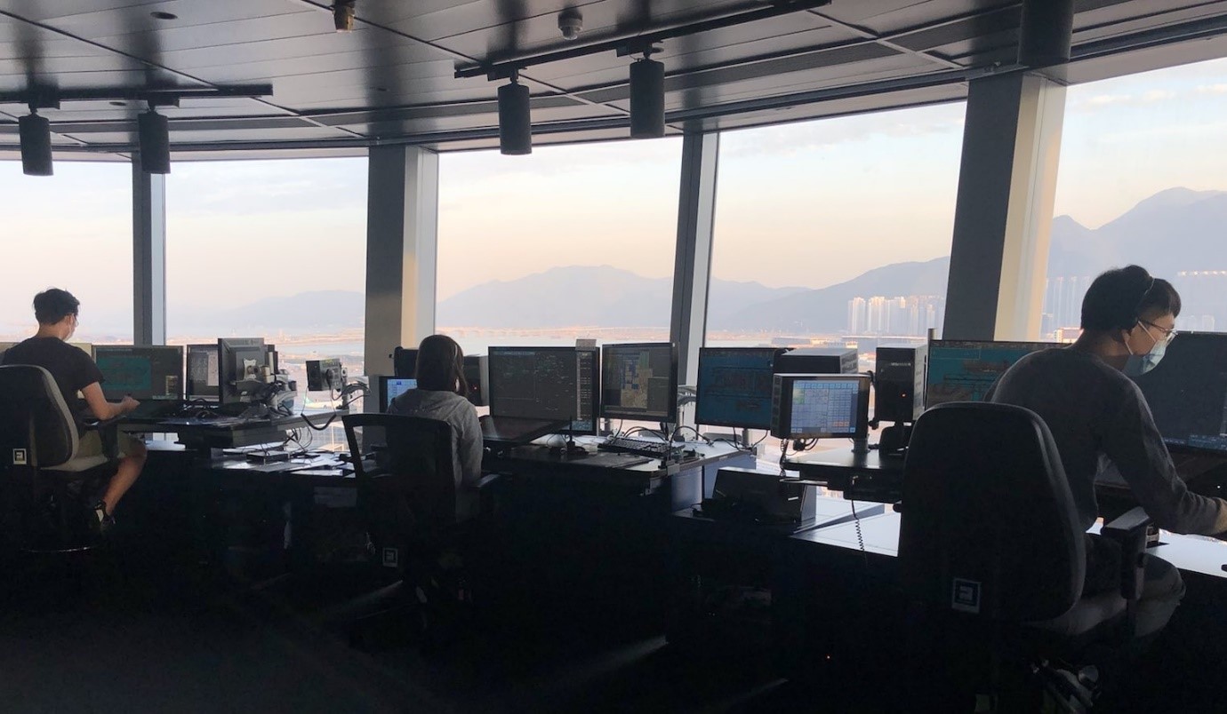 Air Traffic Controllers directing aircraft around the clock from the Control Tower