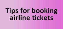Tips for booking airline ticket