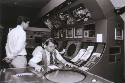 Air Traffic Controller working on the radar equipment in 1973