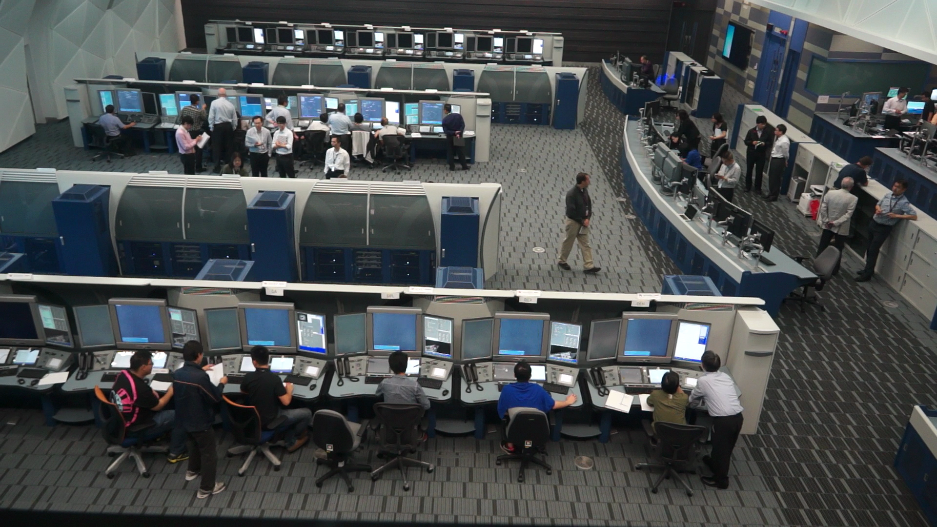 Overview of the Air Traffic Control Centre from the Viewing Gallery