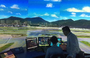 Aerodrome control simulator emulates different training scenario with great realism