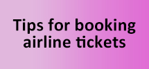 Tips for booking airline ticket