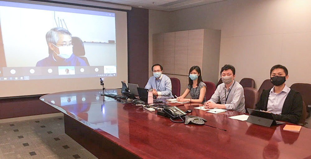 Acting Chief Electronics Engineer (Projects), Mr George Wong (left), led a CAD delegation to attend ICAO GBAS/SBAS Implementation Task Force meetings via video conference.