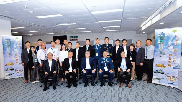 A joint two-day short and long range Search and Rescue Exercise (SAREX) organised by the CAD was successfully conducted with participation of seven government departments, the Chinese People's Liberation Army Hong Kong Garrison, the Nanhai Rescue Bureau of the Ministry of Transport of the People's Republic of China and Guangdong Maritime Rescue Coordination Centre.